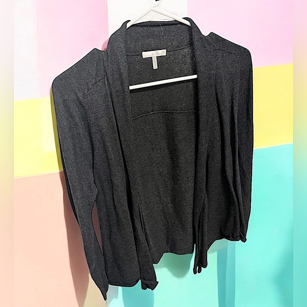 Metro 7 Dark gray cardigan Like new LARGE